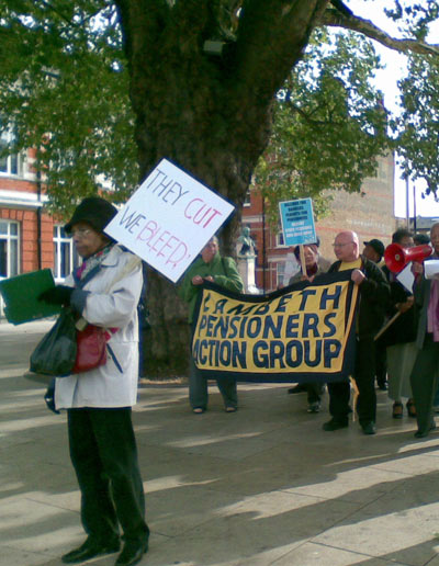 lambeth pensioners demo